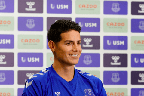 James Rodríguez: “Everton es un club con mucha historia”