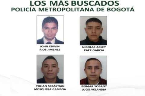 Policía publica cartel de los más buscados por robo de vehículos de alta gama en Bogotá