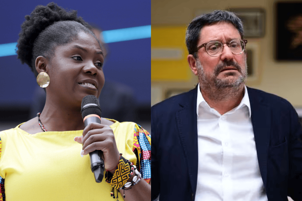 La vicepresidenta Francia Márquez y calificó de "miserable" al exvicepresidente Francisco Santos por sus señalamientos a las comunidades indígenas.
