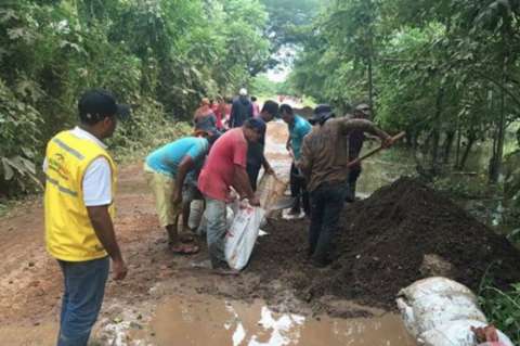 Siguen los estragos por el invierno: el río Cauca inundó Achí (Bolívar)