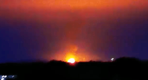 Explosión cerca de Oxford por el impacto de un rayo a una planta de desechos
