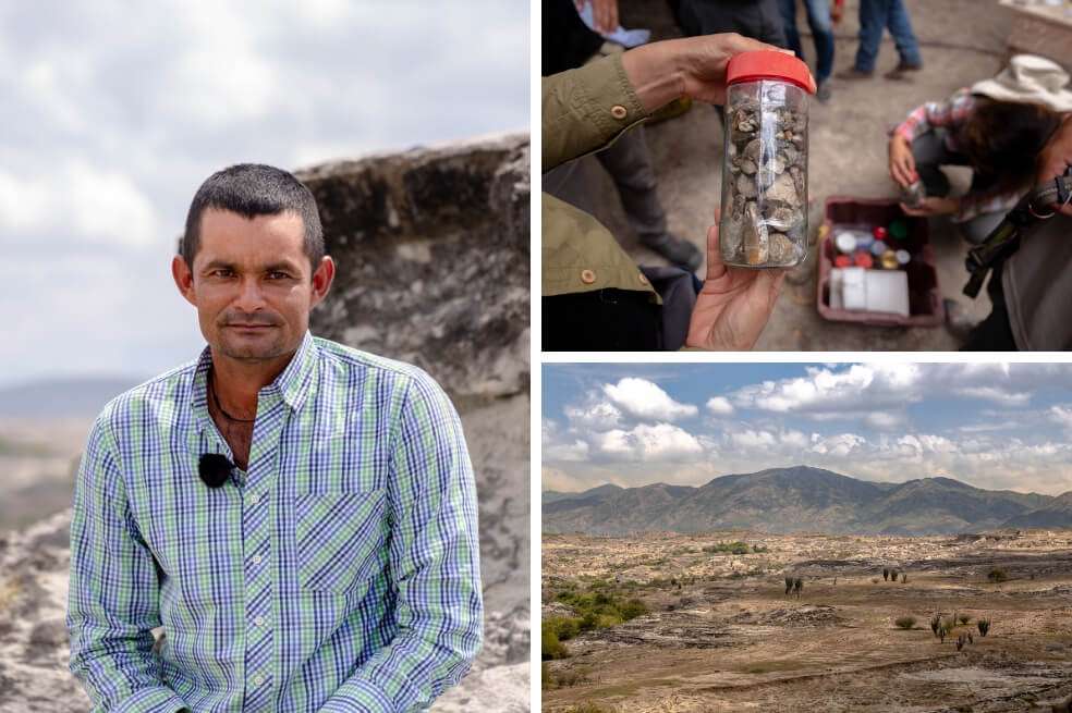 Como niños en tienda de dulces se sintieron los investigadores que visitaron la colección del Museo La Tormenta de César Perdomo, en pleno centro del desierto. Este hombre alberga alrededor de 5.000 fósiles. / Fotografías: Felipe Villegas. Instituto Humboldt