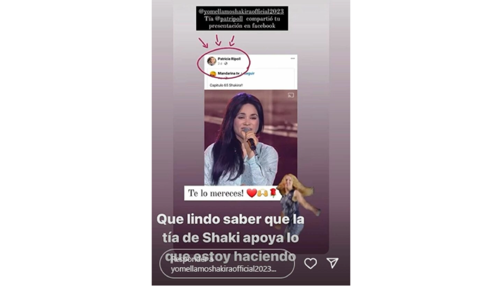 Tía de Shakira reaccionó a imitadora de ‘Yo me llamo’ y recibió inesperado mensaje