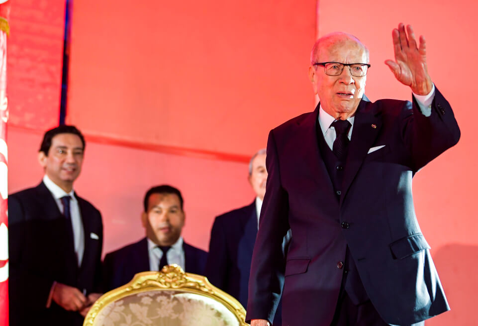 El presidente tunecino, Beji Caïd Essebsi, murió hoy a los 92 años. / AFP