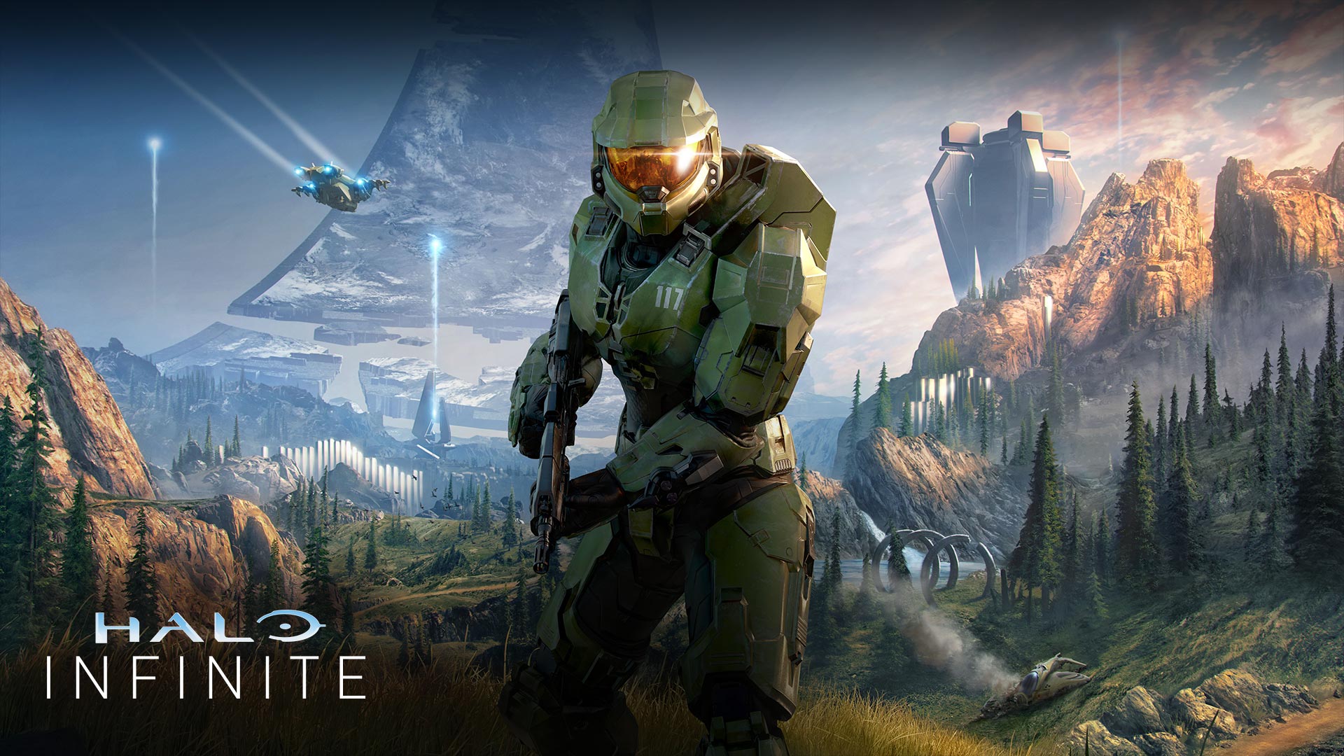 Halo Infinite (2021) es la entrega más reciente de la franquicia y fue el primer videojuegos lanzado para las consolas de novena generación, Xbox Series X|S.