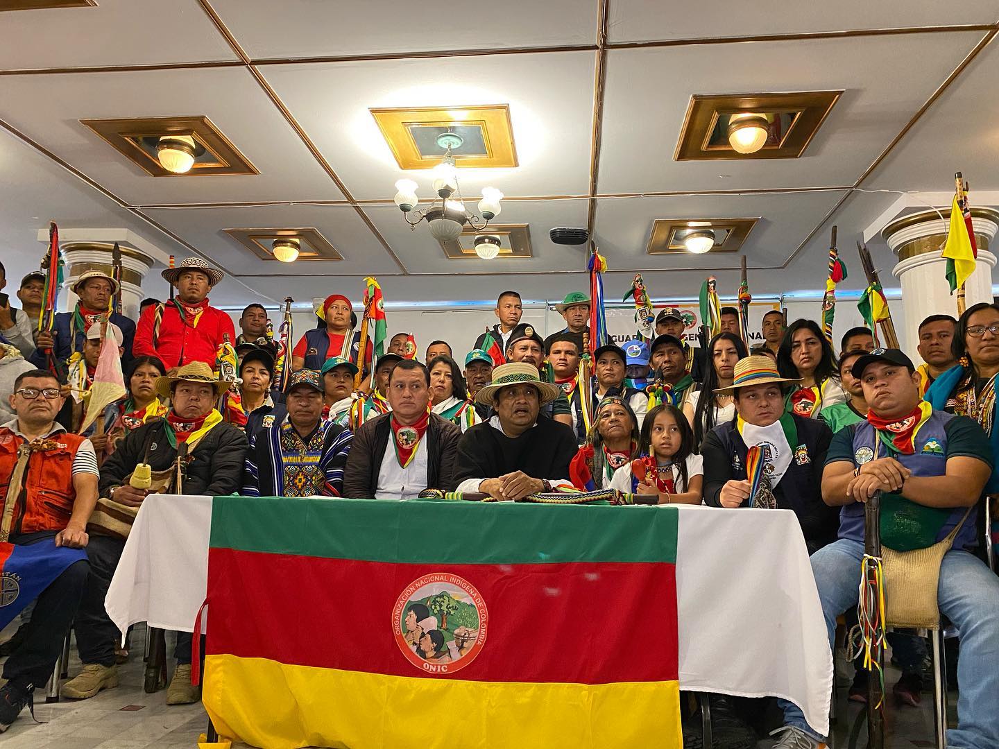 Delegados de las Guardias Indígenas de todo el país se dieron cita en Bogotá los últimos días de febrero.