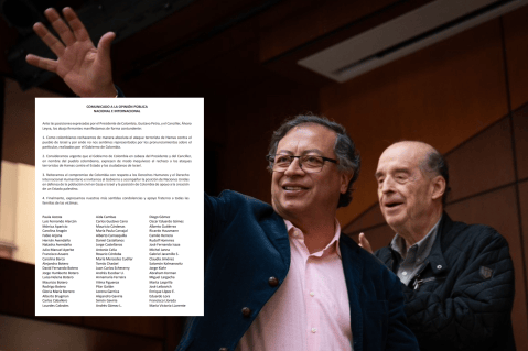 Esta es la carta en la que 126 personalidades piden a Petro rechazar “ataques de Hamás”