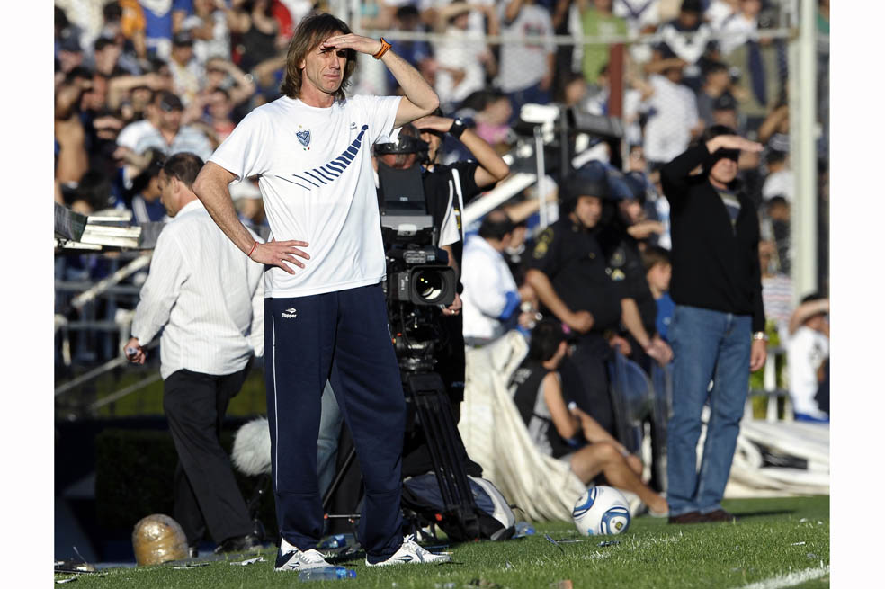 La mejor etapa de su carrera como técnico Ricardo Gareca la vivió con el Vélez Sarsfield de Argentina. / AFP