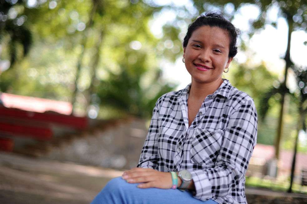 Viviana Palacios es líder juvenil en el Meta y busca estrategias para acabar con la violencia de género. / Mauricio Alvarado.