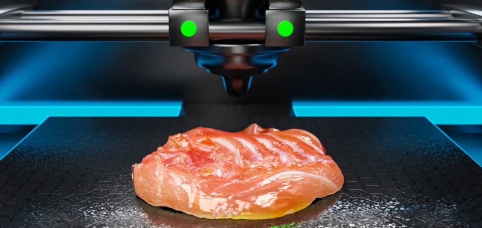 Así se ve la carne hecha con impresión 3D.