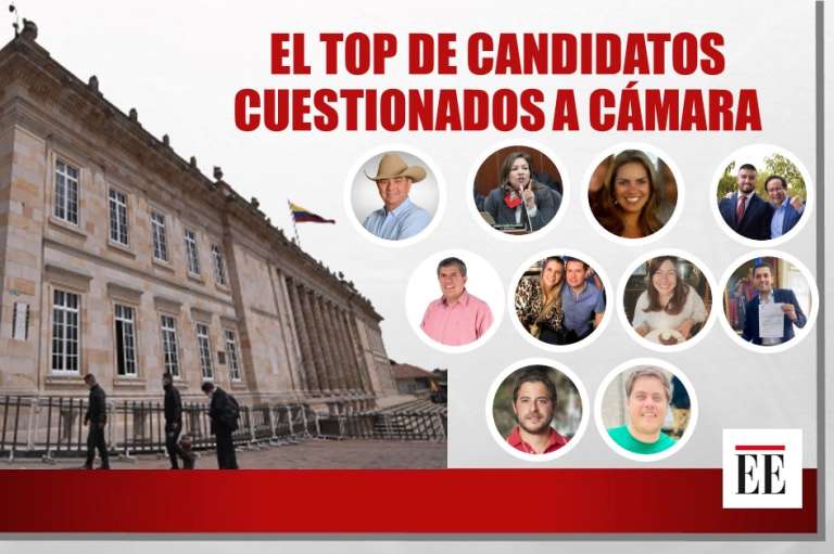 Candidatos cuestionados a la Cámara