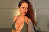 Ana Lucía Domínguez mostró su impresionante figura un día después de dar a luz
