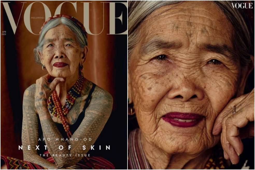 Apo Whang-Od, la portada más longeva de Vogue. / Tomada de la cuenta de Instagram de Vogue Filipinas