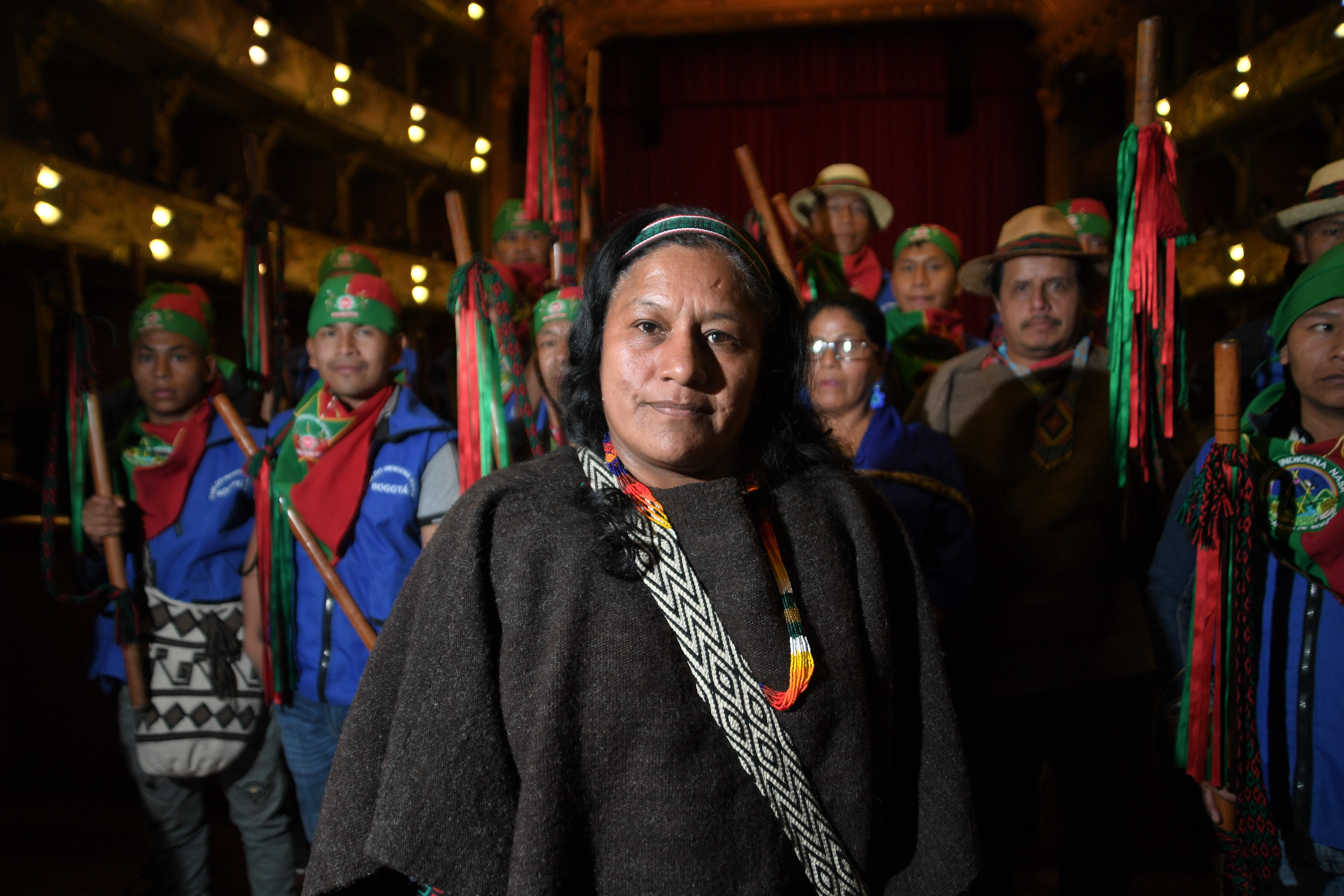 Lider del pueblo Nasa. Consejera de derechos humanos y paz de la organización nacional indígena de colombia.