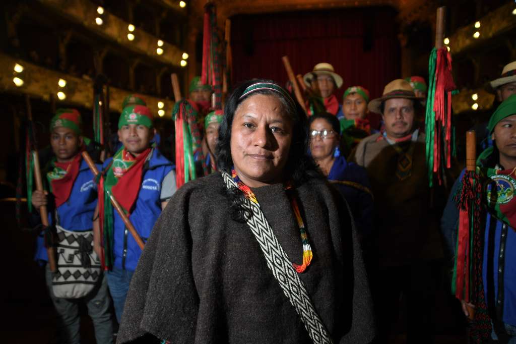 Lider del pueblo Nasa. Consejera de derechos humanos y paz de la organización nacional indígena de colombia.