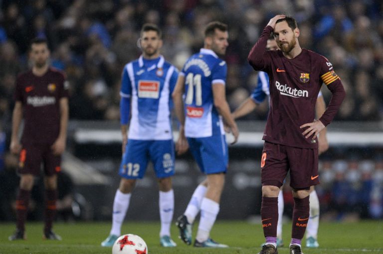 Perdió el invicto: Barcelona cayó ante el Espanyol en la Copa del Rey
