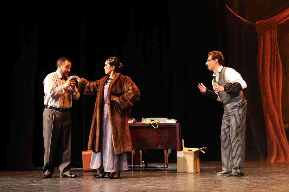 En “El empresario teatral”, el papel protagónico, Herr Frank, está a cargo del actor Rodolfo Silva, mientras que las solistas son Juliette Vargas y Karolyn Rossero. /Cortesía Teatro Libre