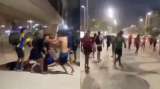 ¡Vergonzoso! Hinchas de Junior protagonizaron violenta pelea en Río de Janeiro