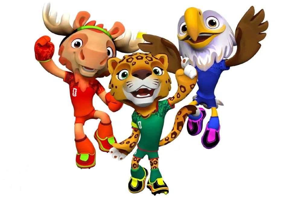 Maple, un alce canadiense; Zayu, un jaguar mexicano; y Clutch, un águila calva estadounidense son las mascotas del Mundial de 2026.