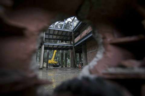 El Bambú: primera mansión ilegal que derriban en los cerros de Bogotá