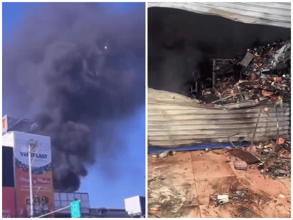 Incendio en el mercado de Bazurto