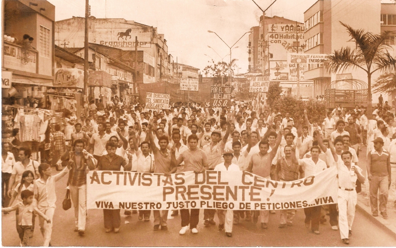 El principal epicentro de las movilizaciones de la Unión Sindical Obrera (USO) ha sido Barrancabermeja. / Archivo USO