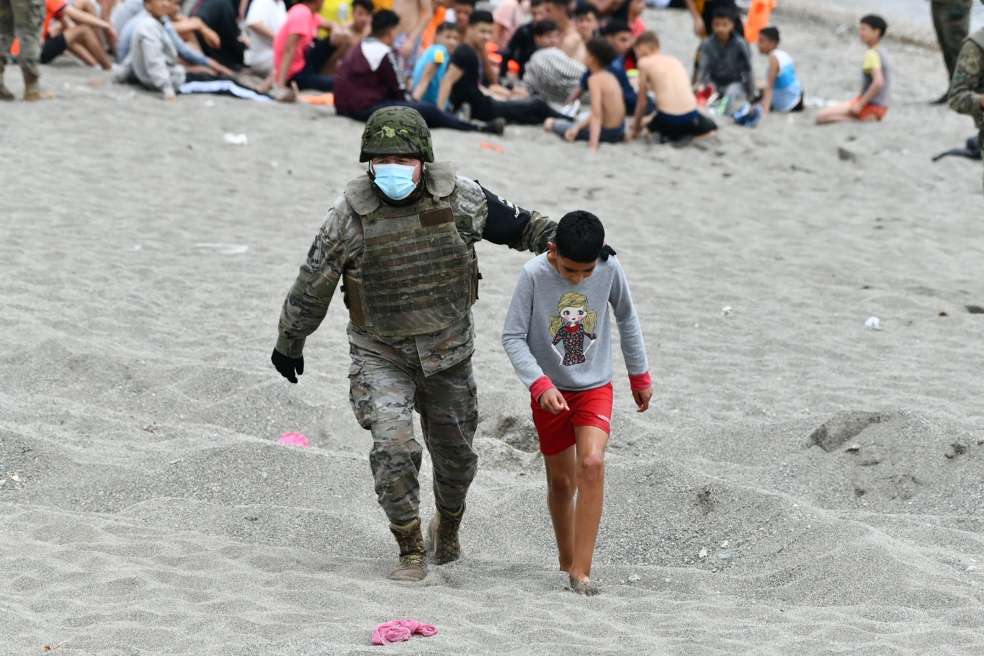 Migrantes Marruecos-.España, ceuta 2021