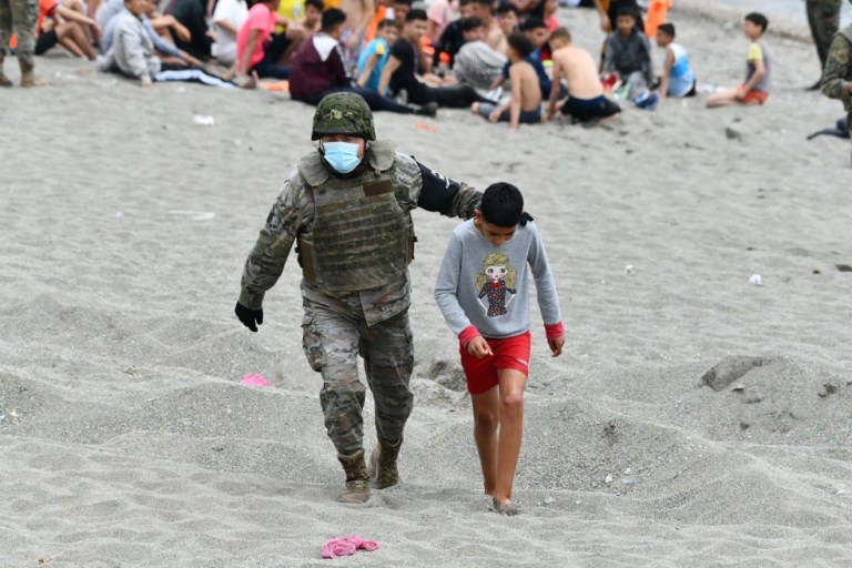 Migrantes Marruecos-.España, ceuta 2021