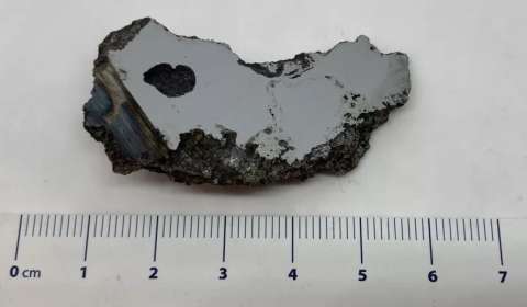 Encuentran dos nuevos minerales dentro de un meteorito de 17 toneladas