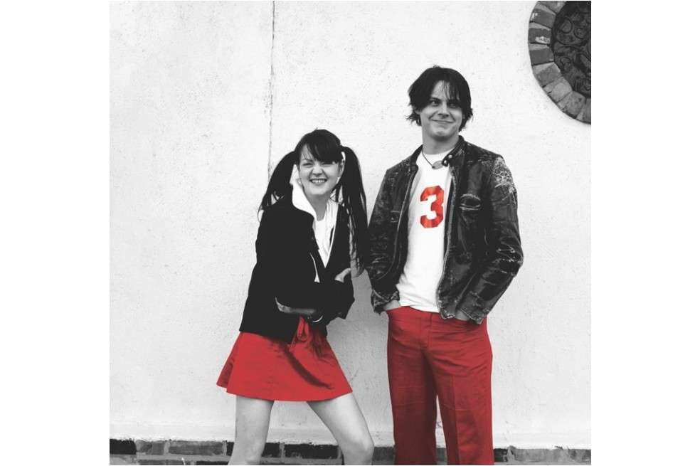 Imagen de archivo en la que aparecen Meg y Jack White de The White Stripes.