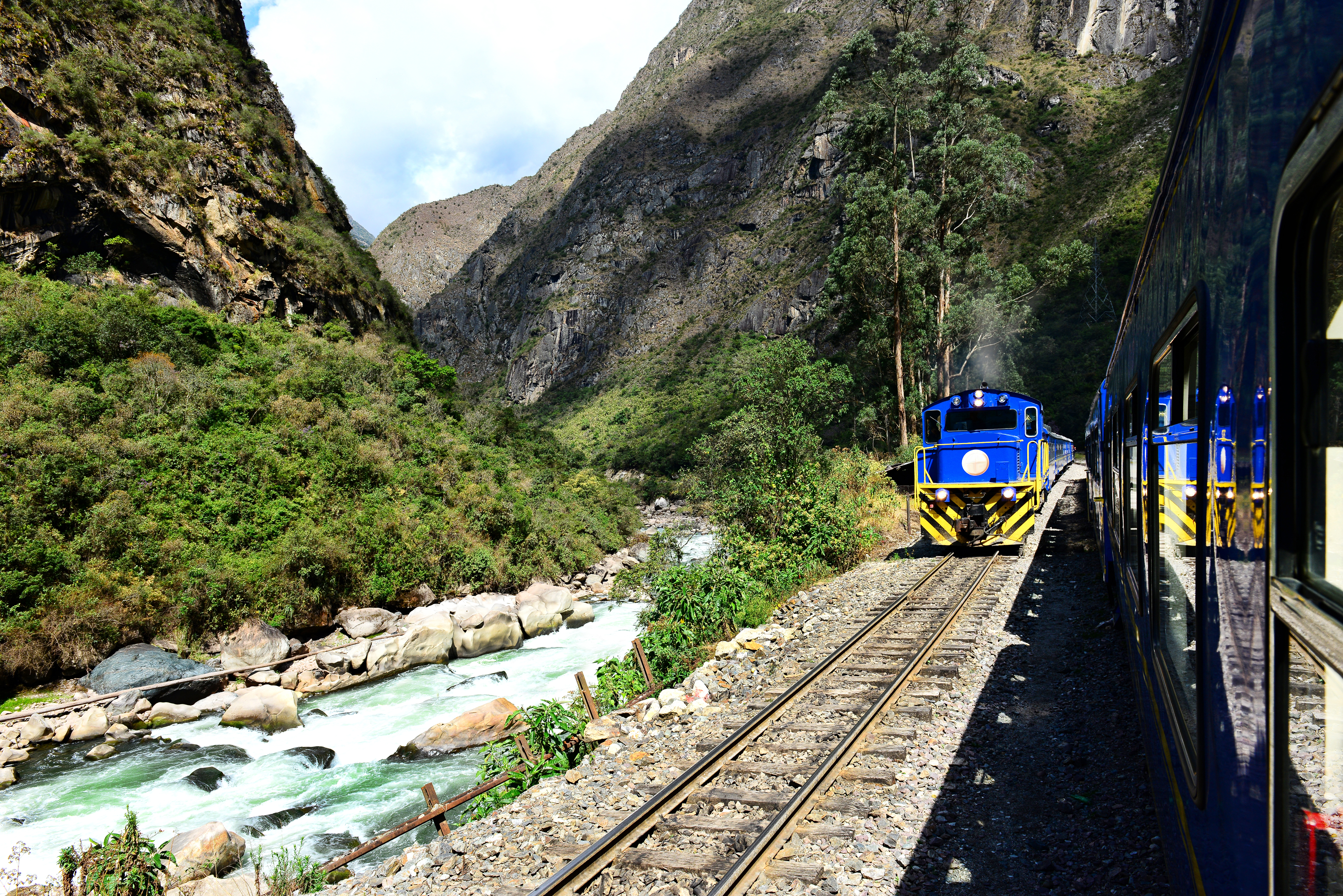 Tren a Machu Picchu.