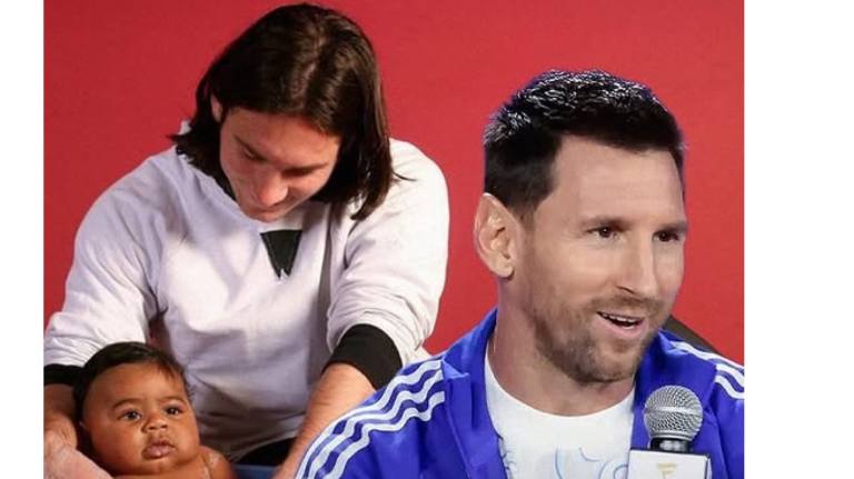 Leo Messi se pronunció sobre la foto en la que baña a Lamine Yamal bebé: “Es una locura”