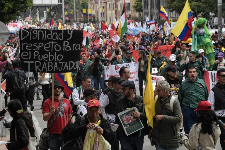 Los once puntos de movilización oficiales confluyeron en el Parque Nacional.