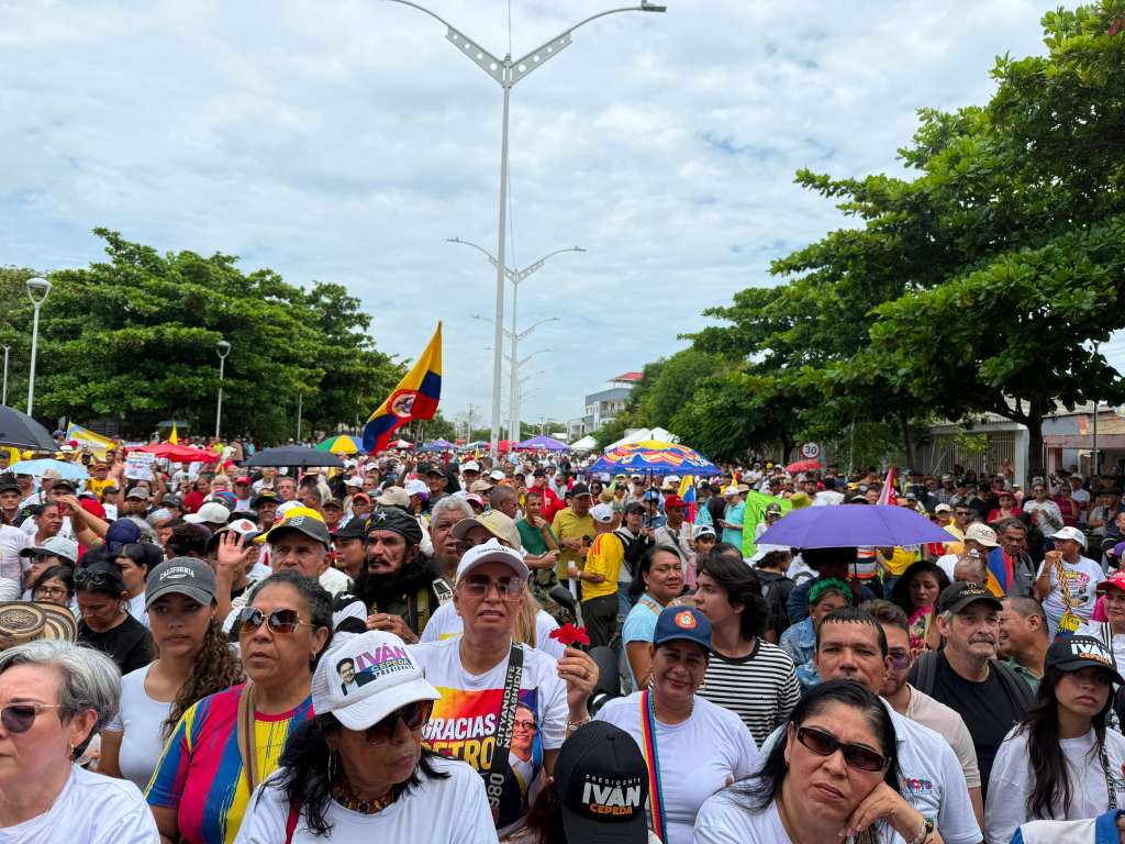 Movilizaciones en Barranquilla durante posesión de De la Espriella