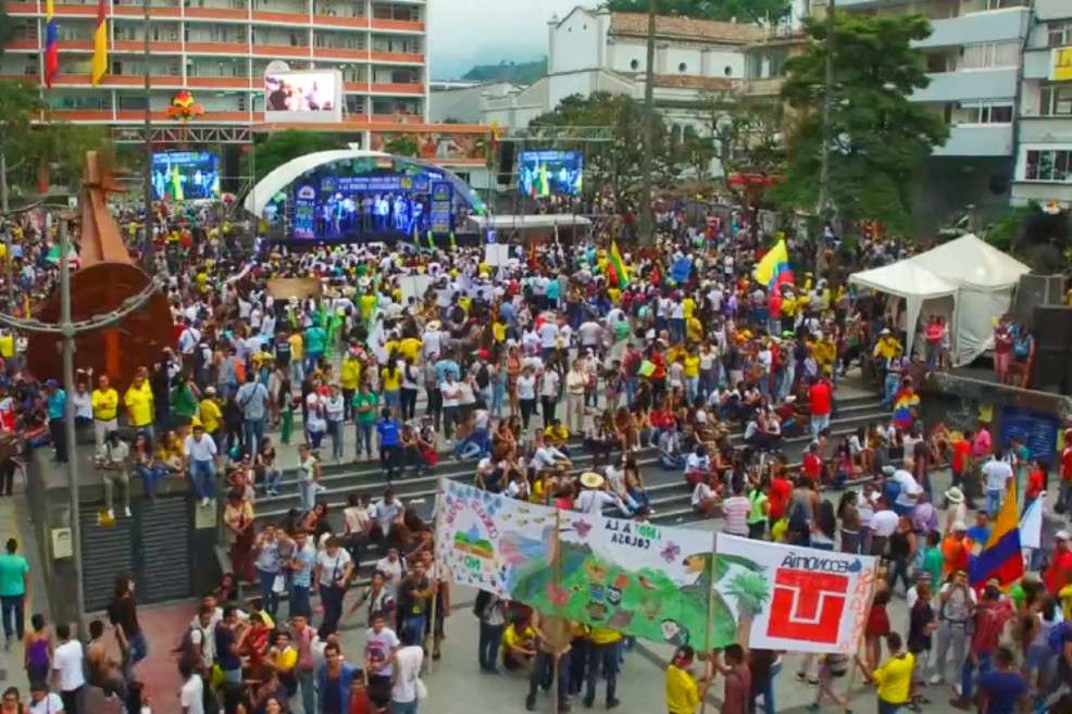 Imagen de la marcha del 3 de junio de 2016 en Ibagué, en defensa del medio ambiente. / Cortesía