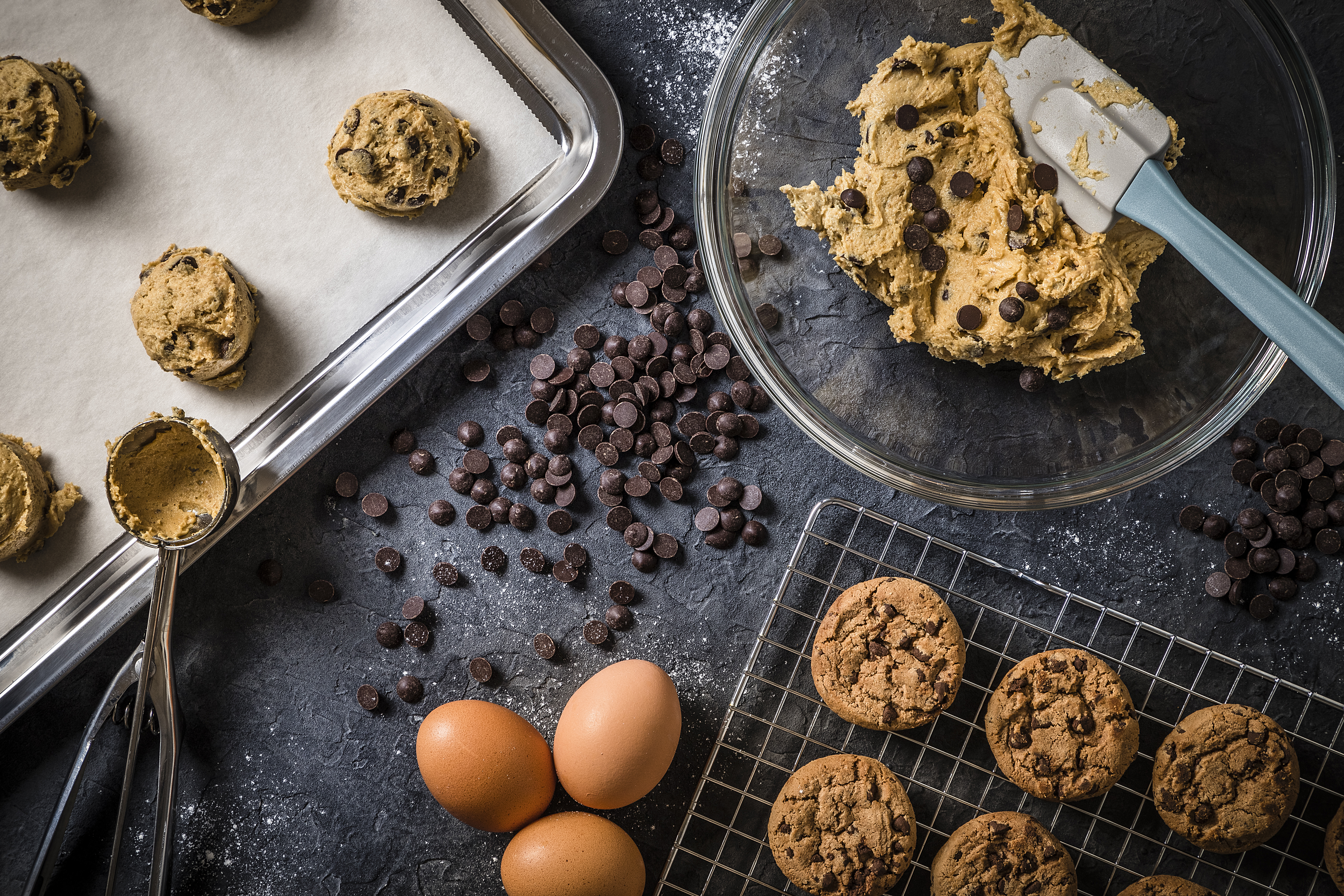 Galletas con chips de chocolate
