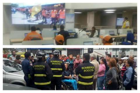 96.000 bogotanos participaron del simulacro de evacuación dominical