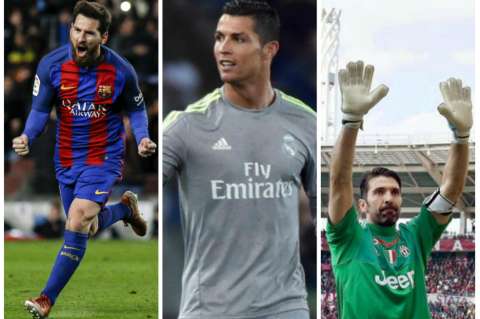 Messi, Cristiano y Buffon, candidatos a mejor jugador de la temporada en Europa