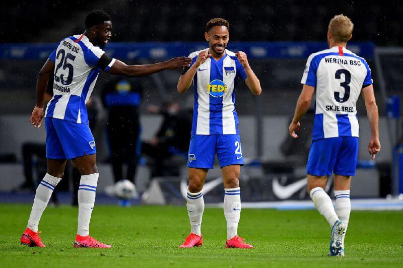 Este viernes, Hertha goleó 4-0 al Unión, en el clásico de Berlín. / AFP