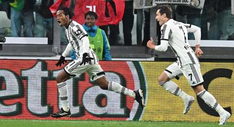 Juan Guillermo Cuadrado le dio el empate a Juventus frente a Inter