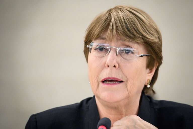 Michelle Bachelet, Alta Comisionada de las Naciones Unidas para los Derechos Humanos / AFP