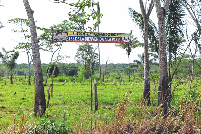 Cartel de la Disidencia del Frente 1 de las Farc en Guaviare. /Cortesía