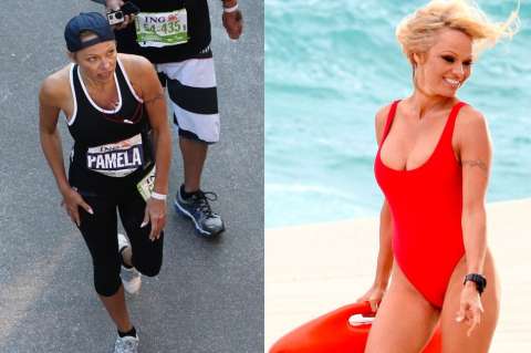 Pamela Anderson quería correr la maratón de Nueva York en vestido de baño