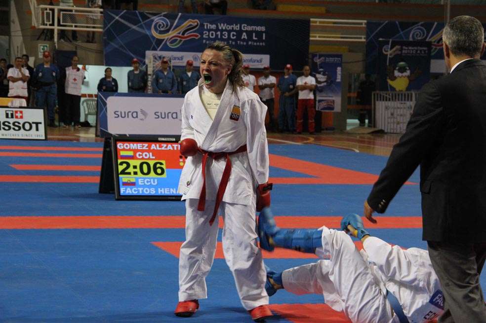Lina Gómez le entregó el tercer metal dorado a la delegación colombiana en los Juegos /Fotos: COC