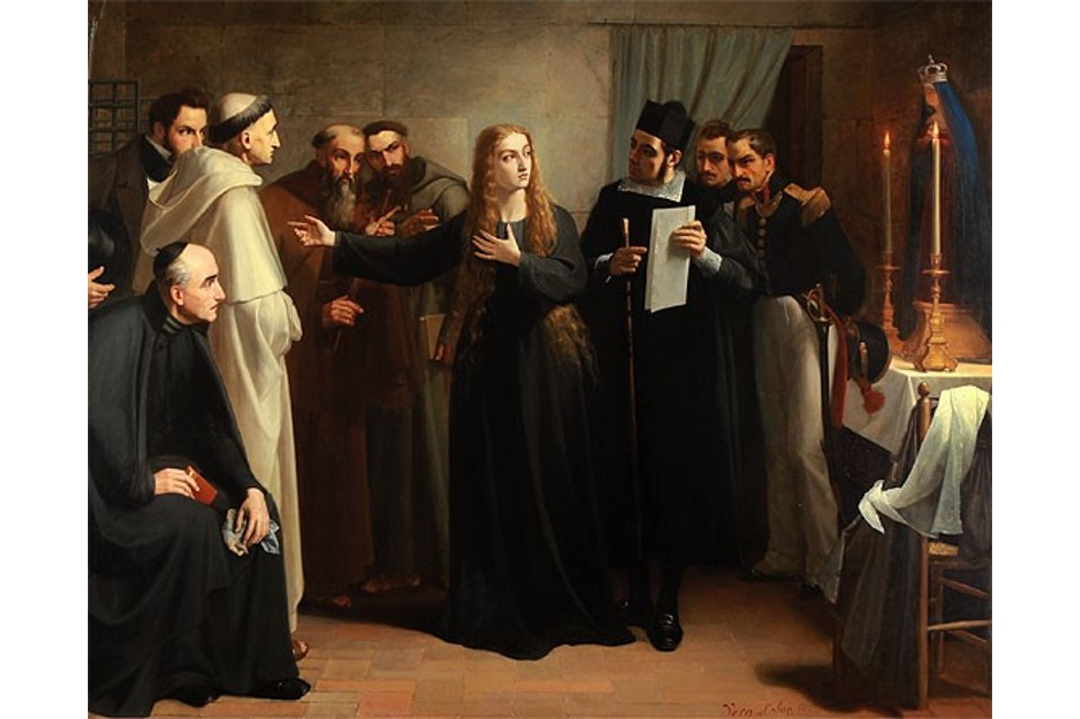 Mariana Pineda (detalle de un óleo de Juan Antonio Vera Calvo, 1862).