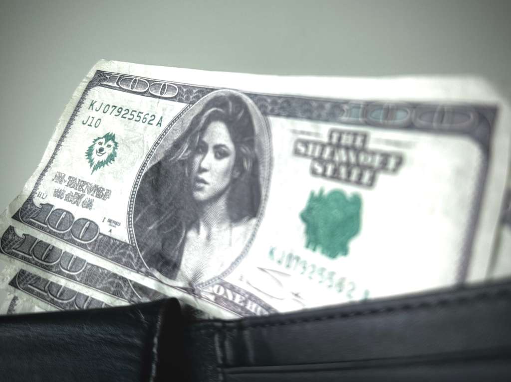 Billetes de Shakira