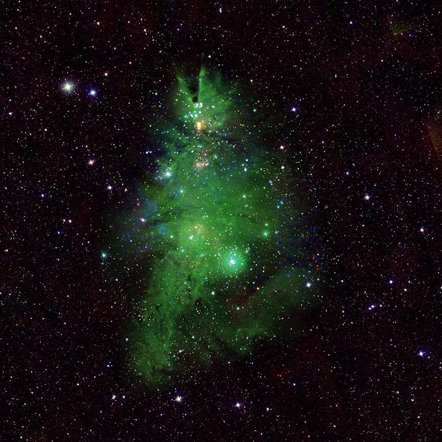 Cúmulo del Árbol de Navidad. /NASA.