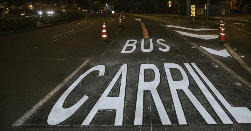 Carril preferencial de la calle 63.