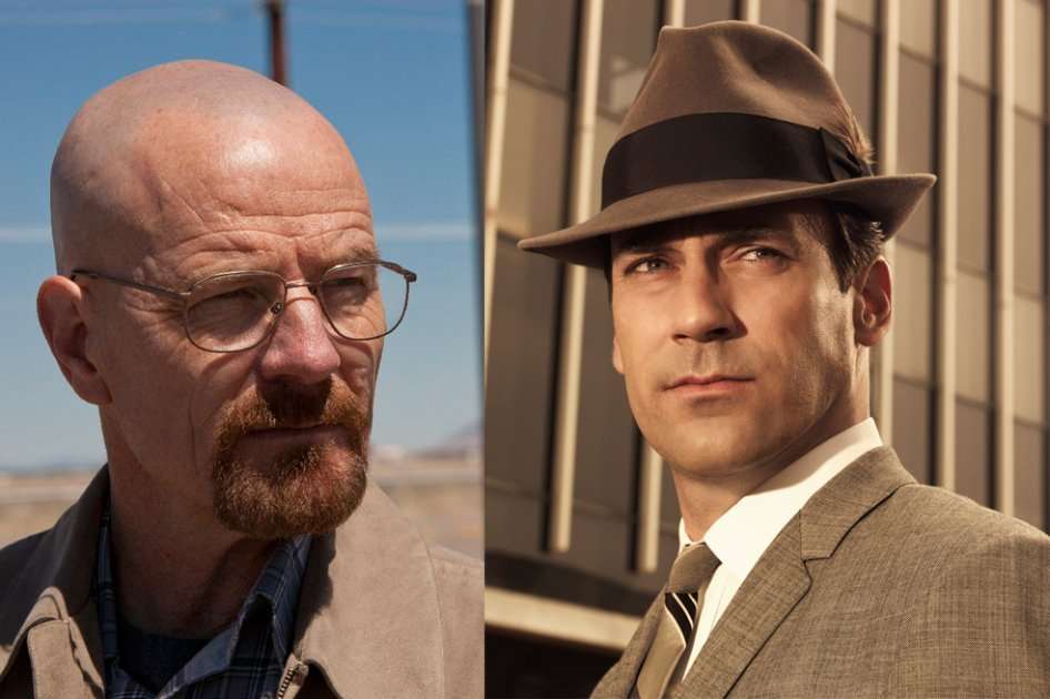 Bryan Cranston, protagonista de "Breaking Bad" y Jon Hamm, protagonista de "Mad Men".