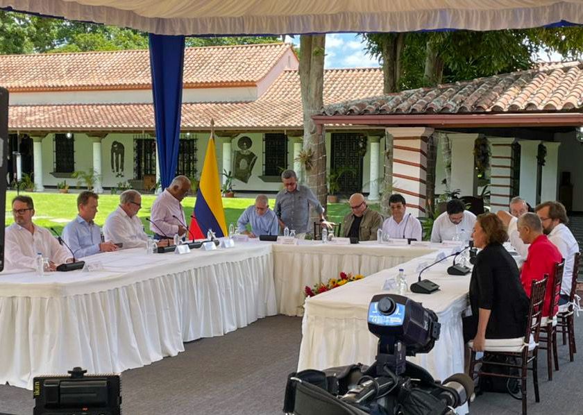 Reanudación oficial de los diálogos entre el gobierno colombiano y el Eln. /Misión de verficación ONU